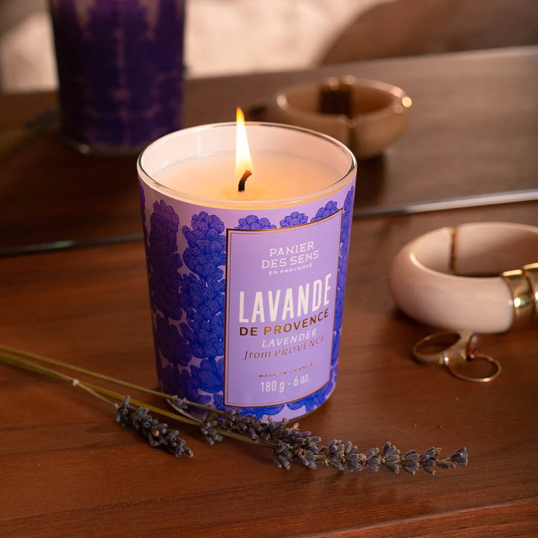 Bougie lavande 180g – Cire végétale & parfum relaxant - Image 3