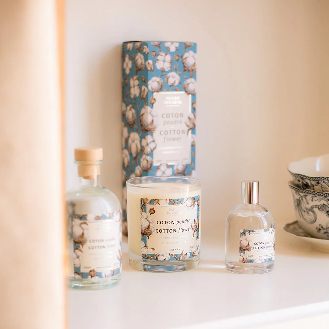 Bougie parfumée cire végétale - Parfum Coton Poudré 275g - Image 2