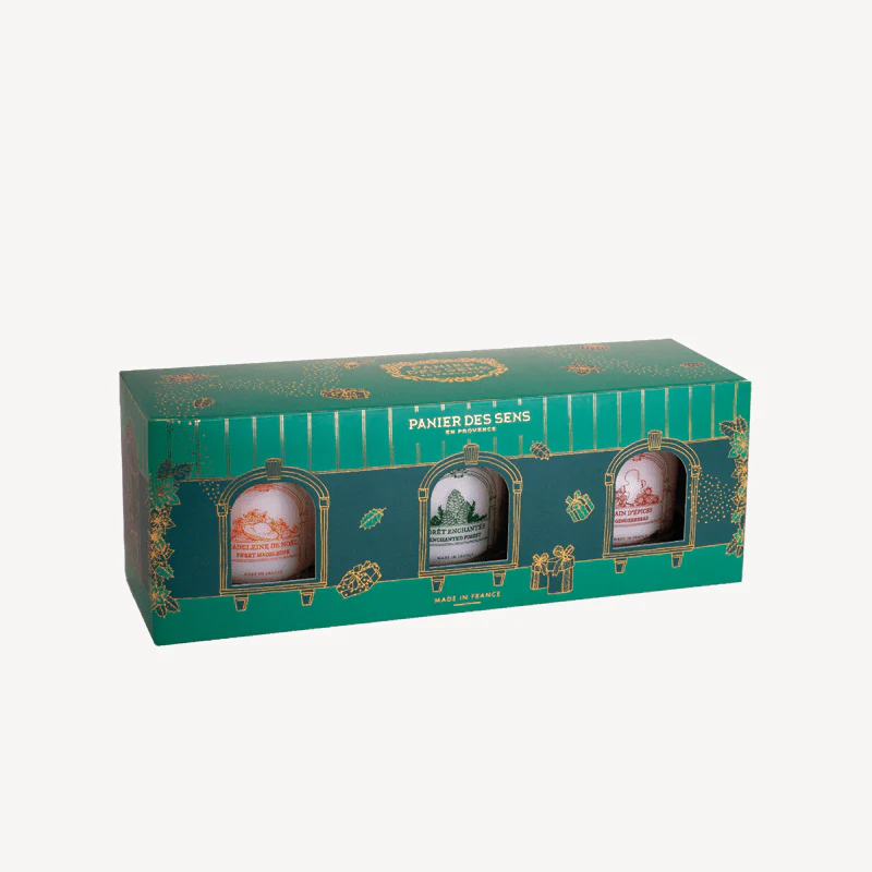 Coffret bougies parfumées - Gourmande, Boisée, Épicée 3x70g - Image 2