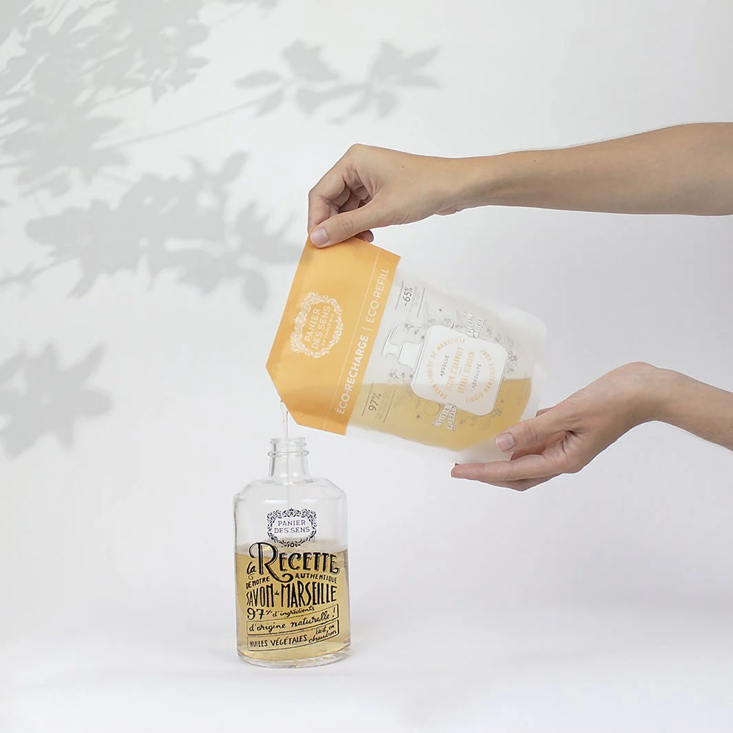 Pack de 6 recharges savon liquide de Marseille - Fleur d'Oranger 6x500ml - Image 2