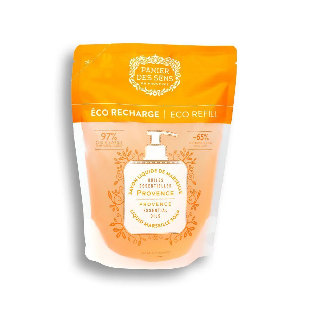 Savon liquide de Marseille Olive Édition limitée 25 ans + 3 recharges - Fleur d'Oranger, Verveine et Pétales d'iris - Image 5